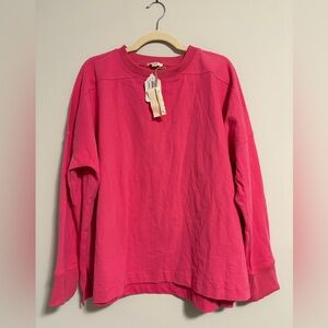 EASEL NWT Pink Crewneck